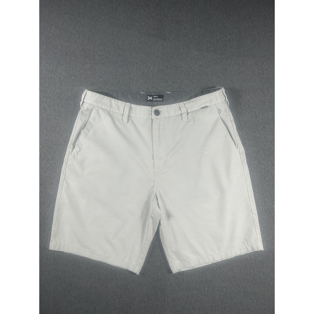 Hurley Phantom Men's Light Gray‎ PerformanceChino Shorts Size 34